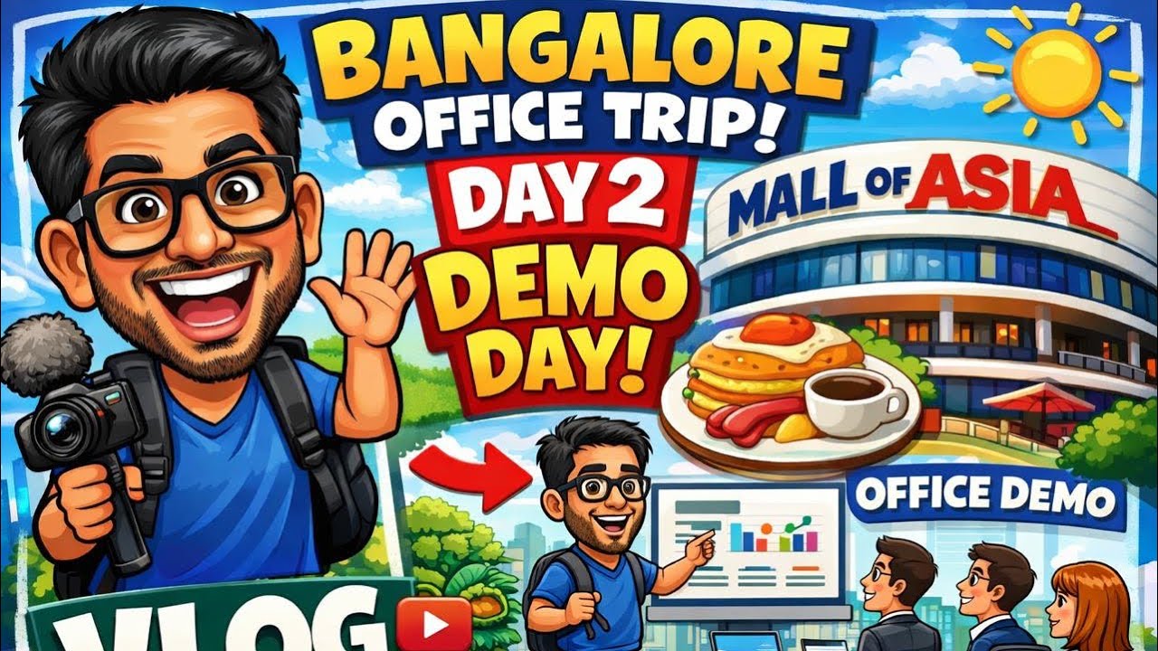 Bangalore Office Trip Day 2 😅 | Demo Day, Kaam + Masti | Vlog