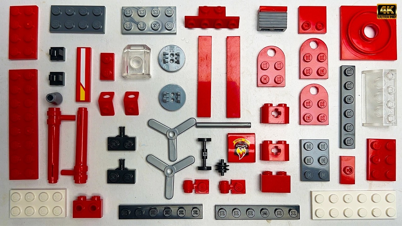 I Built Lego Bricks Red Combat Plane  Unofficial | Building Toy