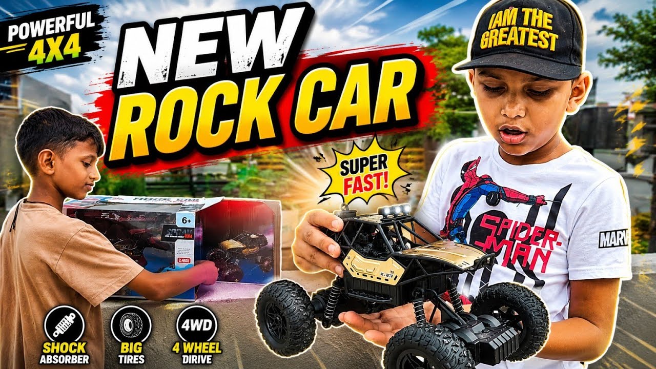 RC Rock Crawler 4x4 🏎️🔥🌪️| Powerful Toy Car का Amazing Stunt Test # vlog