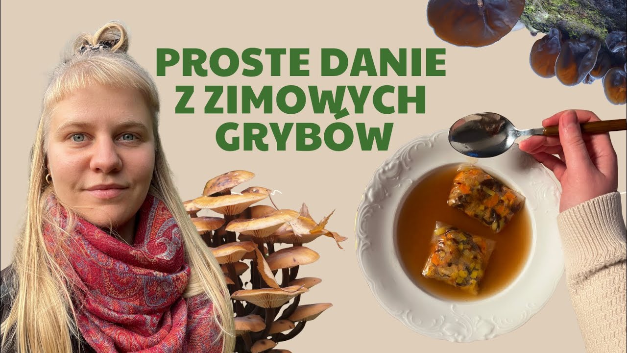 Prosty przepis z zimowych grzybów (płomiennica zimowa & uszak bzowy)
