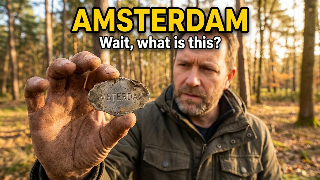 Metal detecting on a huge park in a big town 