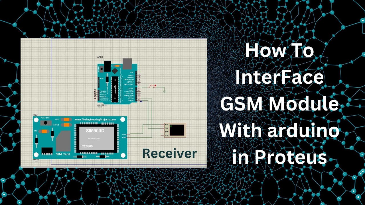 How To Interface GSM Module With Arduino in Proteus ISIS.