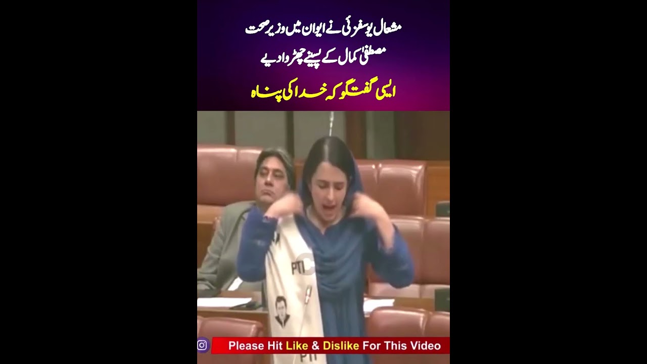 PTI Mishal Yousafzai Comedwon Hard On Health Minister Mustafa Kamal in Senate |