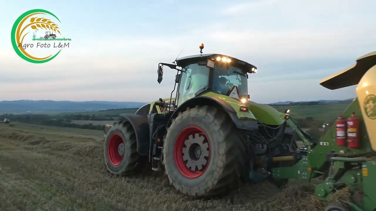 Balíkovanie slamy | Claas Axion 940 + Krone BiGPACK 1290 HDP // PD Inovec / Oragro 2021