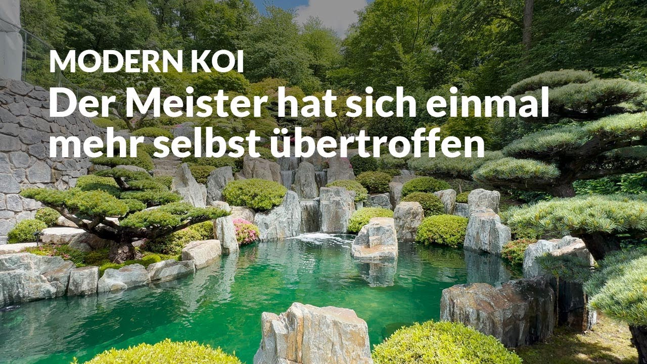 Jana und Hennings fertiger Jürgen Kirchner Traumgarten | Modern Koi Blog #6853