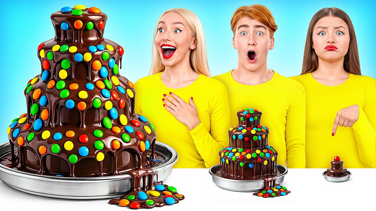 Big, Medium and Small Plate Challenge | Crazy Food Situations by Multi DO Challenge