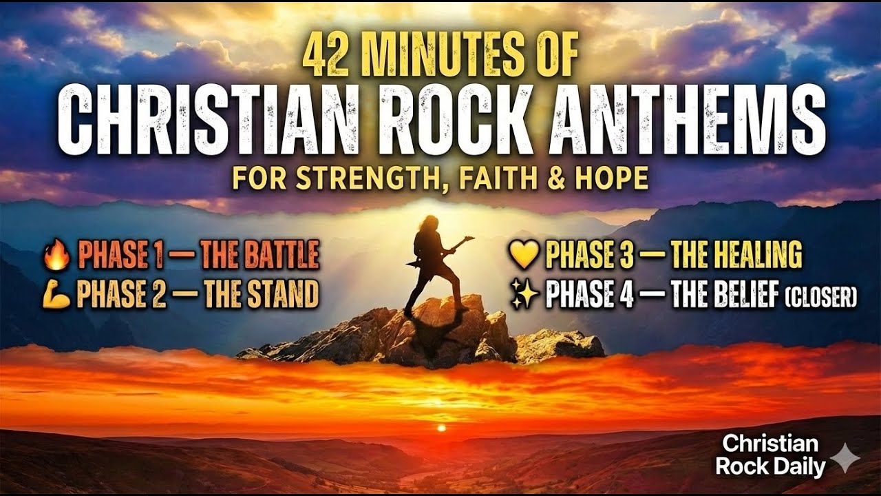 42 Minutes of Christian Rock Anthems for Strength, Faith & Hope