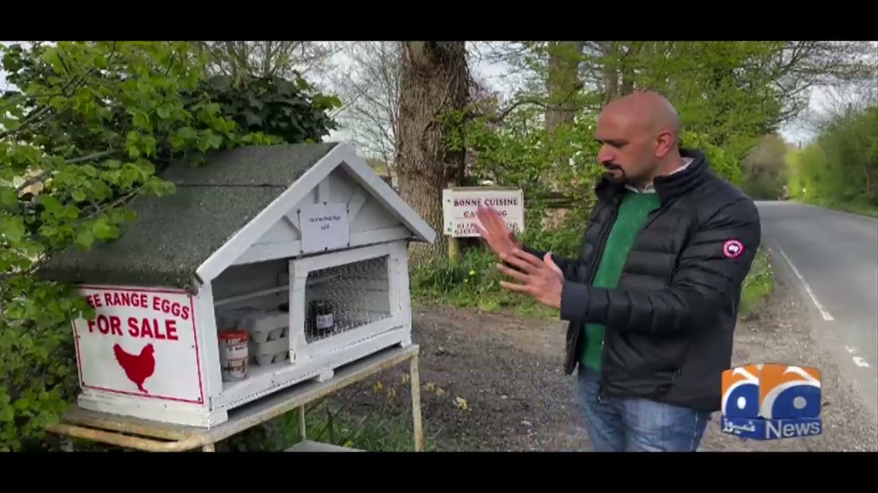 Geo News Special - Farmer sets up roadside stall of free range eggs