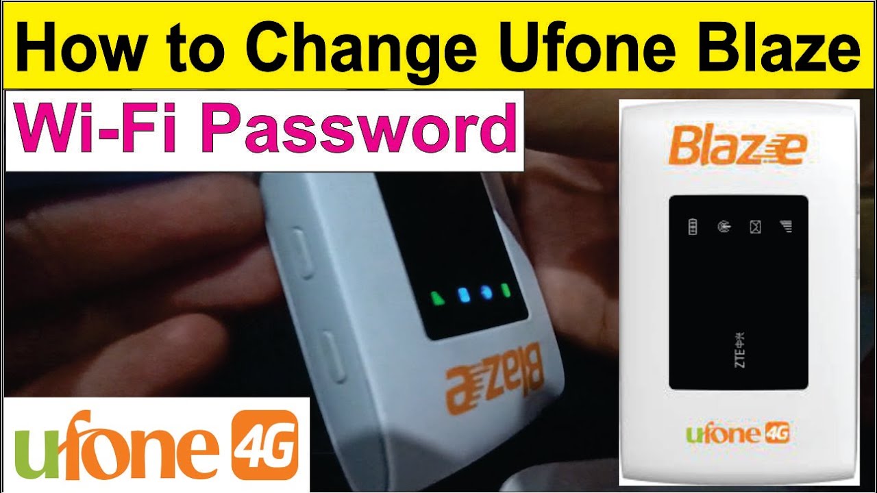 Ufone Wifi Device Password Change | How to Change Ufone 4g Device Wifi Password | Ufone 4g Blaze