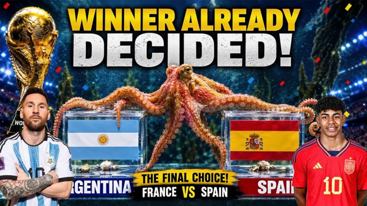 Octopus Reveals The Winner: Argentina vs Spain | Who Wins 2026 World Cup | Prediction