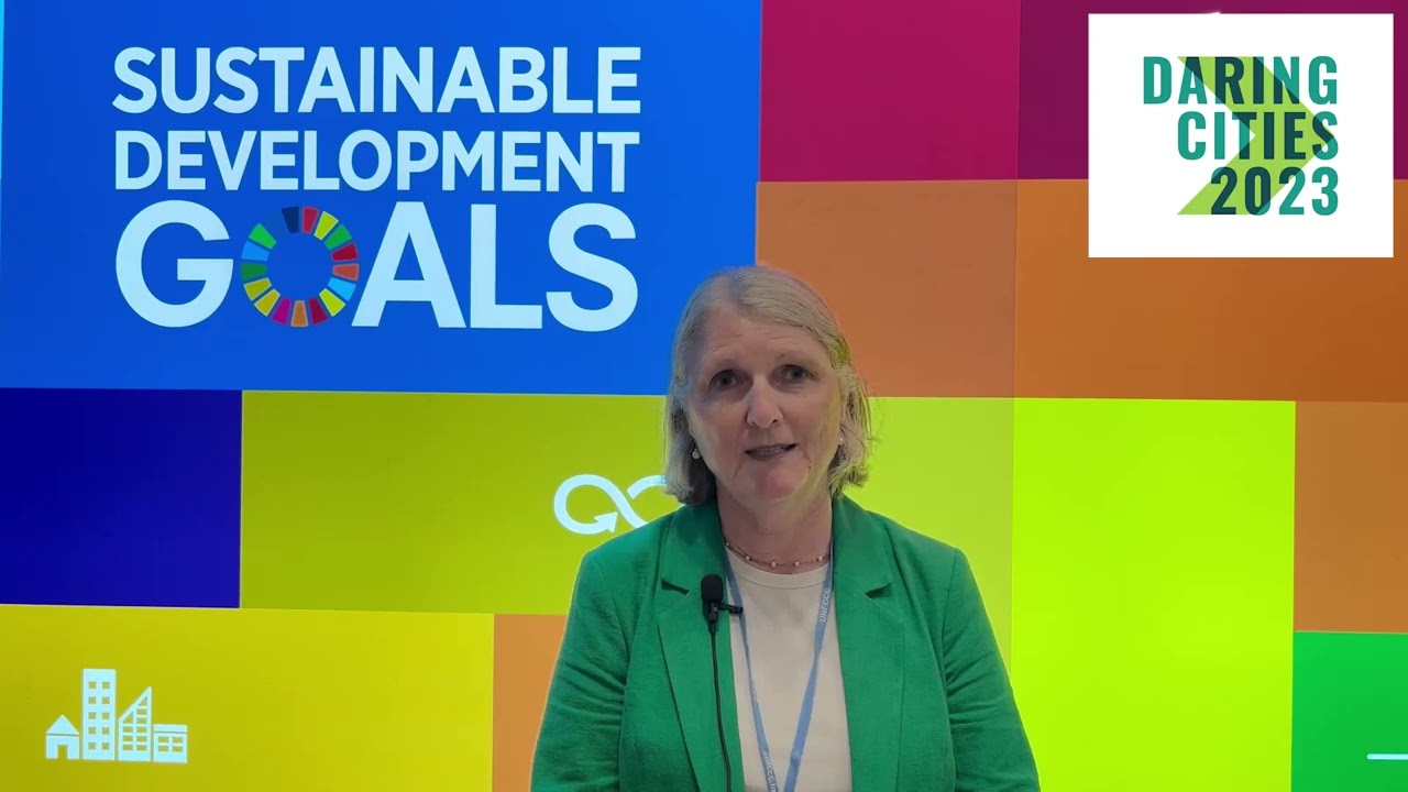 Councillor Amanda Stone of Yarra, Australia at the Daring Cities 2023 Dialogues