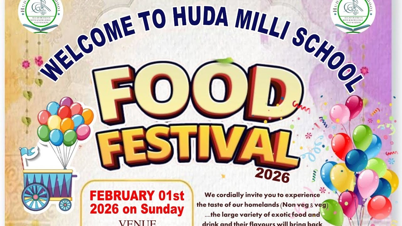 Annual Food Festival 01/02/26 Huda Milli School Azamgarh UP india 