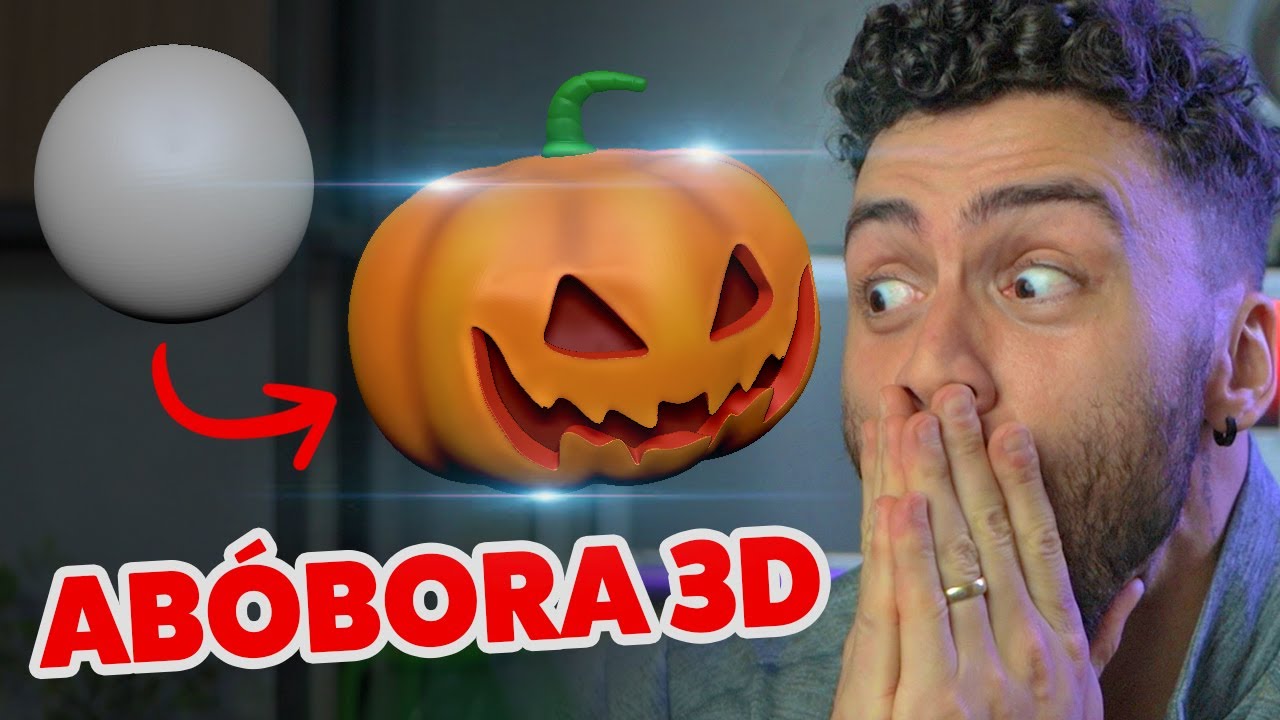 Modelar uma ABÓBORA 3D no Zbrush para esse HALLOWEEN