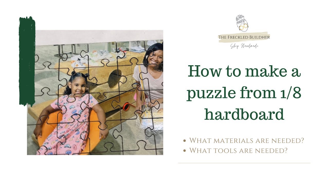 How to Make a Puzzle from 1/8 in Hardboard | Sublimation & GlowForge Projects