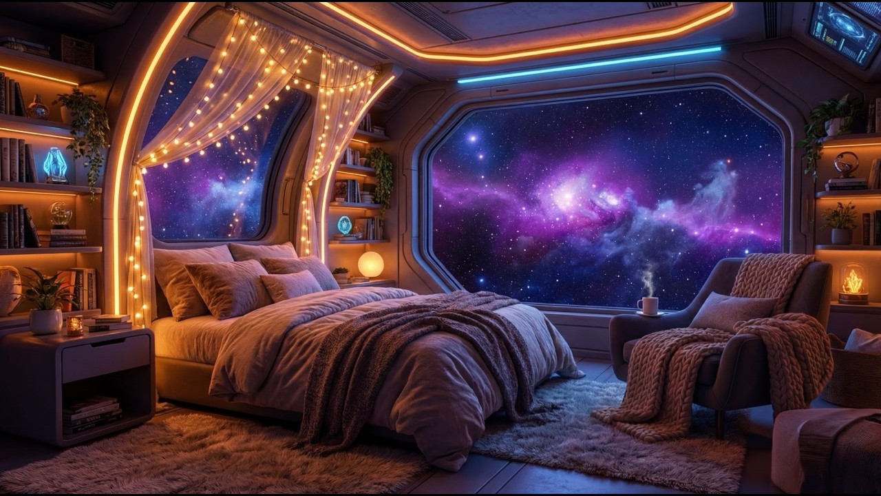 Midnight in the Nebula 🌌 Relaxing Jazz & Space Ambience
