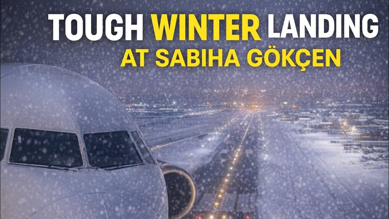 Winter Turbulence Landing 4K | Istanbul SAW 