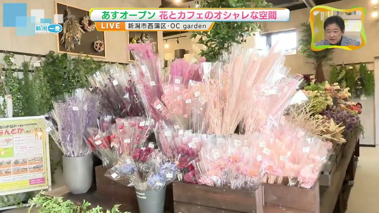 【オープンへ】花とカフェのオシャレな空間 《新潟市西蒲区》