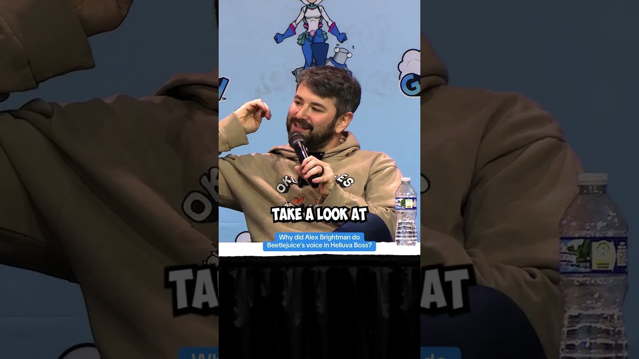 how did Alex Brightman decide that Beetlejuice would be Fizz's voice in Helluva Boss?
