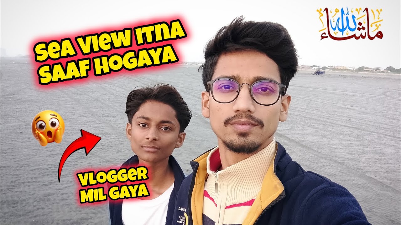 Solo Sea View Vlog 🌊 | Vlogger Se Mulaqat 😄 | Karachi Sea View Aaj Kaisa Tha? | Hafiz Rafay Khan