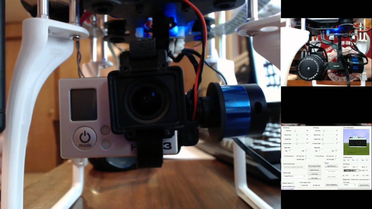 Settings for Tarot 2D Gimbal to Stop Shaking and Vibration