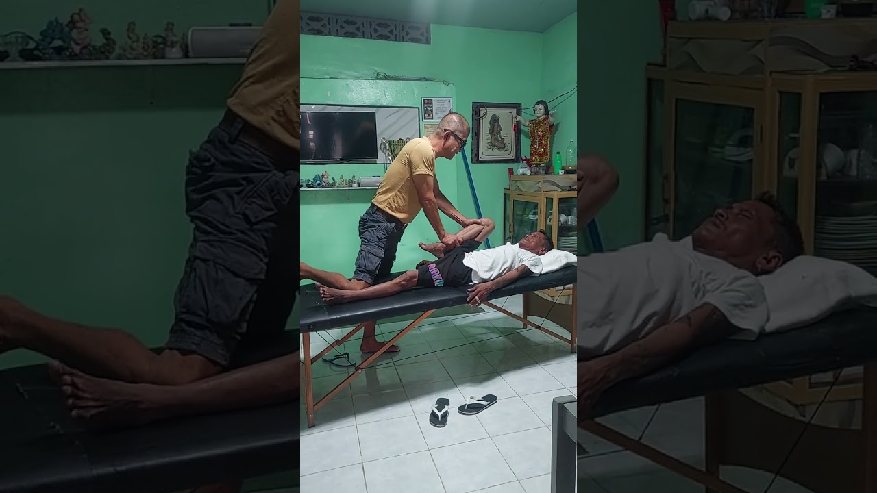 Motorcycle accident masakit na baywang likod at balikat