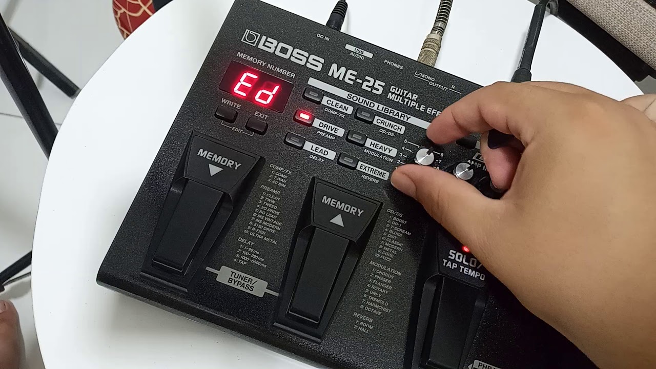 Boss Me-25 overdrive