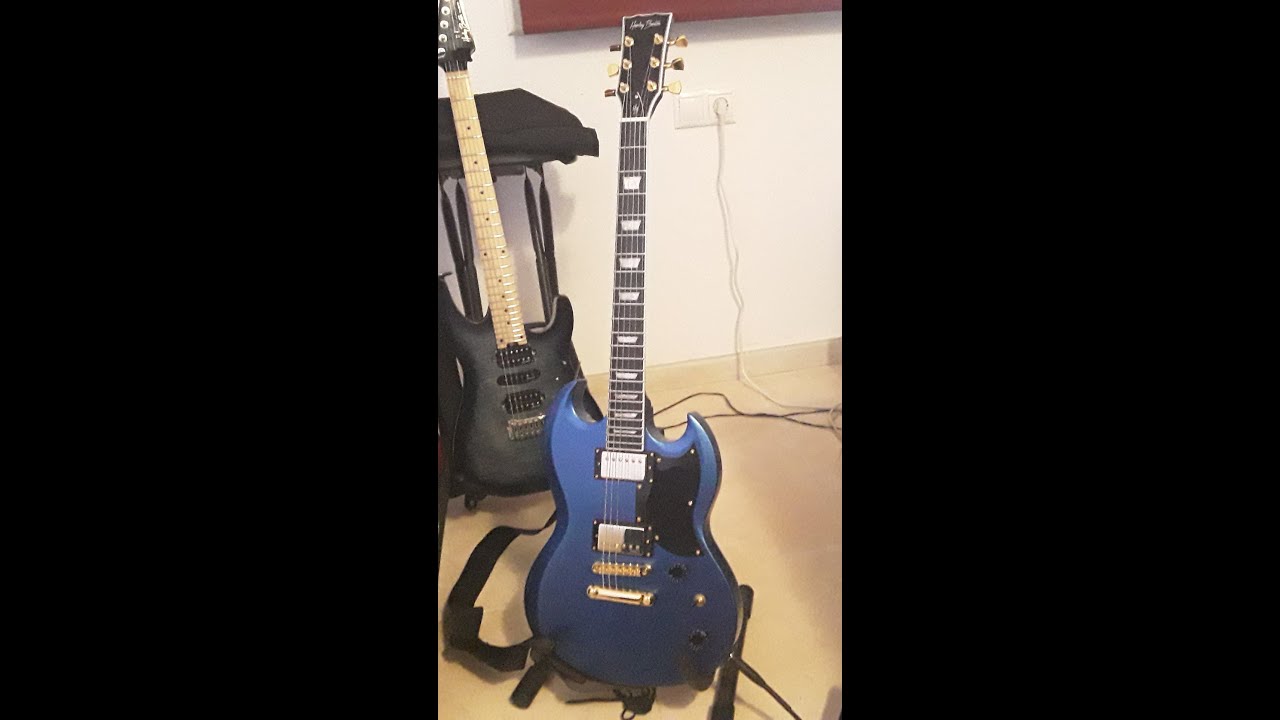 Harley Benton DC DLX Gotoh Pelham Blue Unboxing