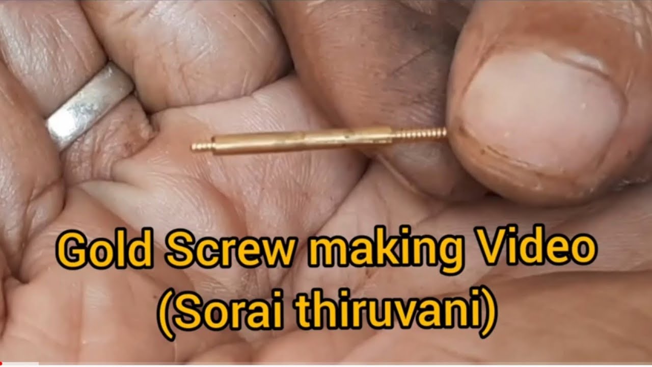 south Indian gold screw making video(sorai thiruvani) #asmr #satisfying