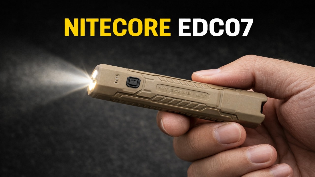 NITECORE EDC07 – Возможно, это лучший фонарик стоимостью до 50 долларов!