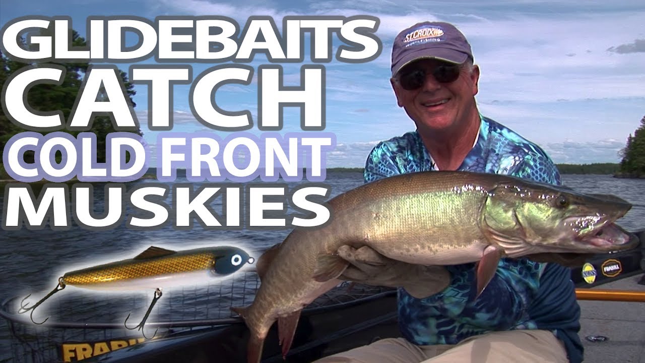 Musky!  Glide Baits Catch Cold Front Muskies