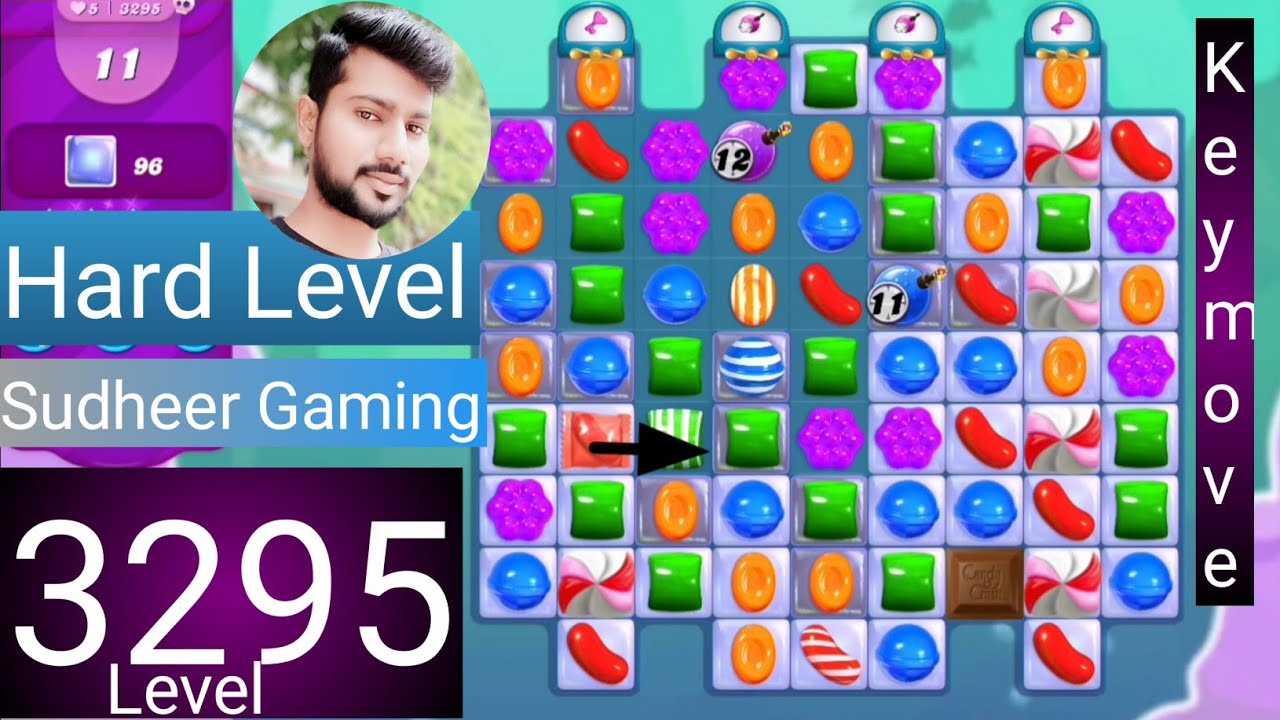 Candy crush saga level 3295 । No boosters । Hard level । Candy crush 3295 help । Sudheer Gaming