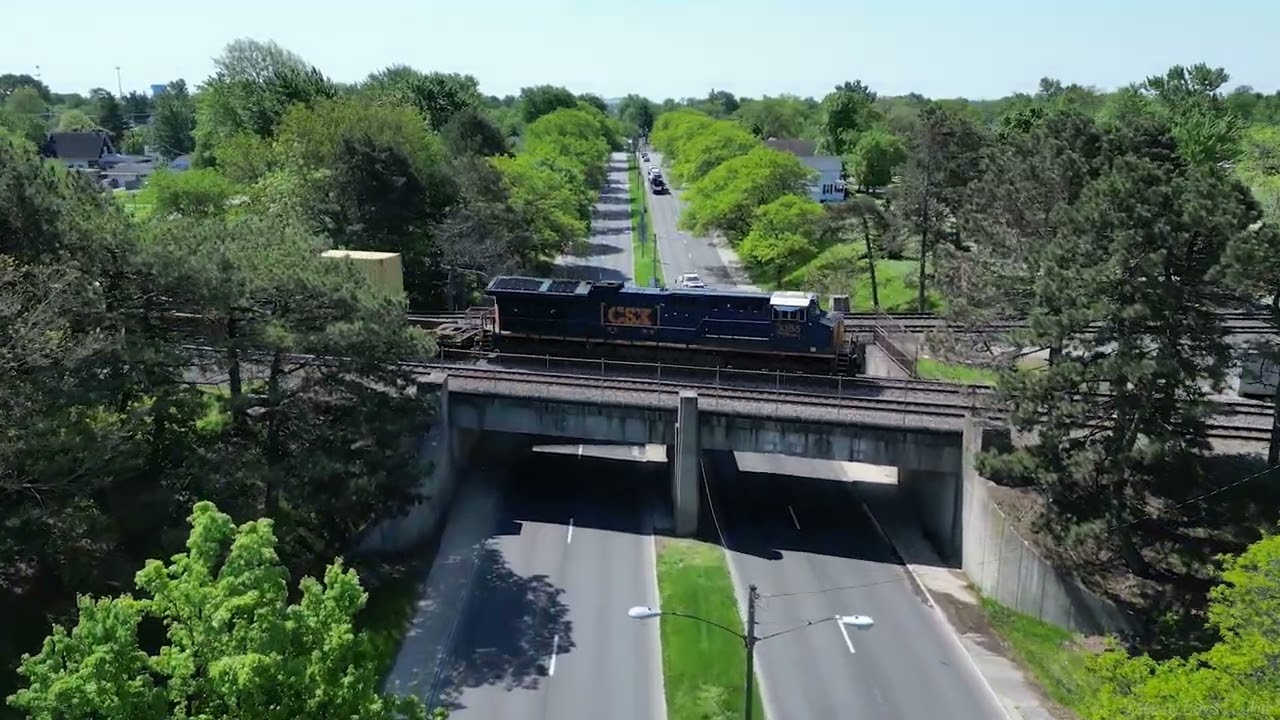 Fostoria, Ohio Trains: Drone Footage of CSX & Norfork Southern Railroads