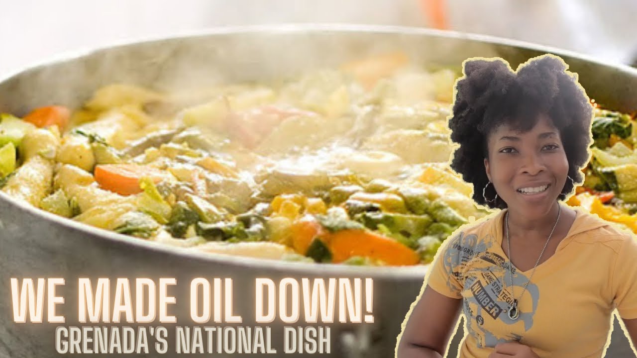 We Made Grenada's National Dish, Oil Down! SOOO Good! | Cooking VLOG! |  How to Make Oil Down!
