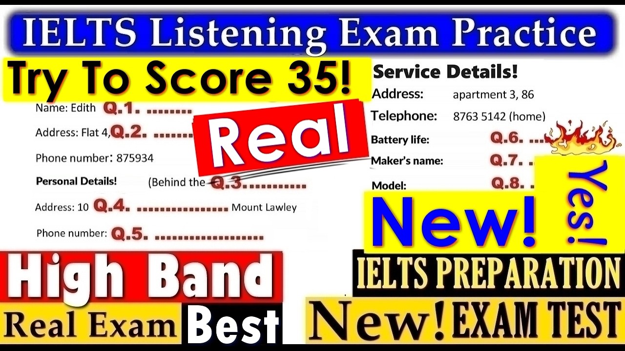 IELTS LISTENING PRACTICE TEST 2026 WITH ANSWERS | 18.07.2026