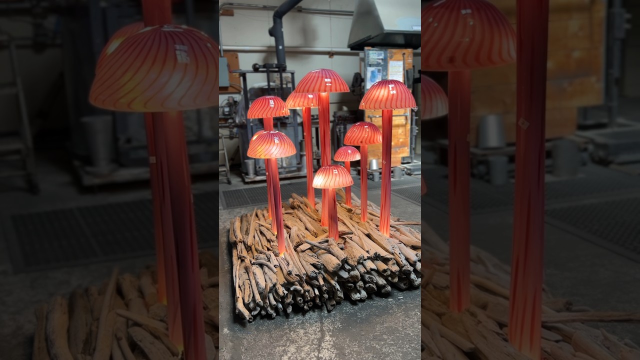 🍄GIANT Glass Mushroom Exhibit!!