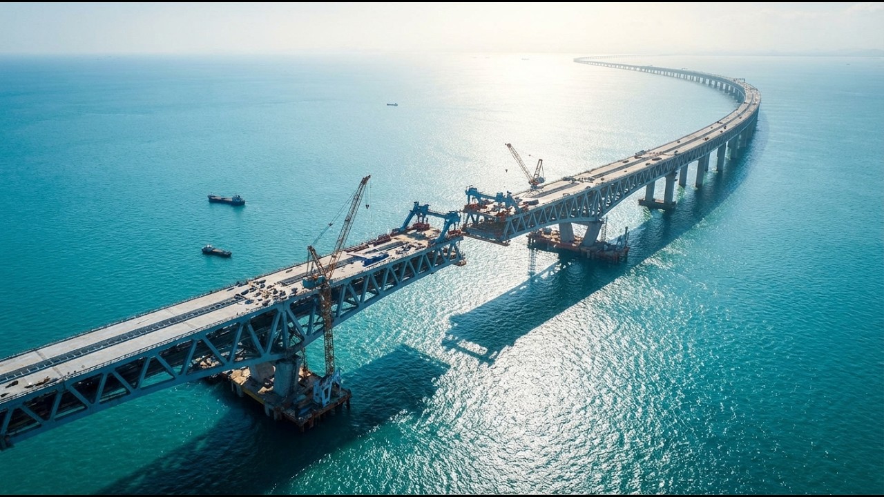 The Impossible Bridge Construction Happening Right Now in the Ocean
