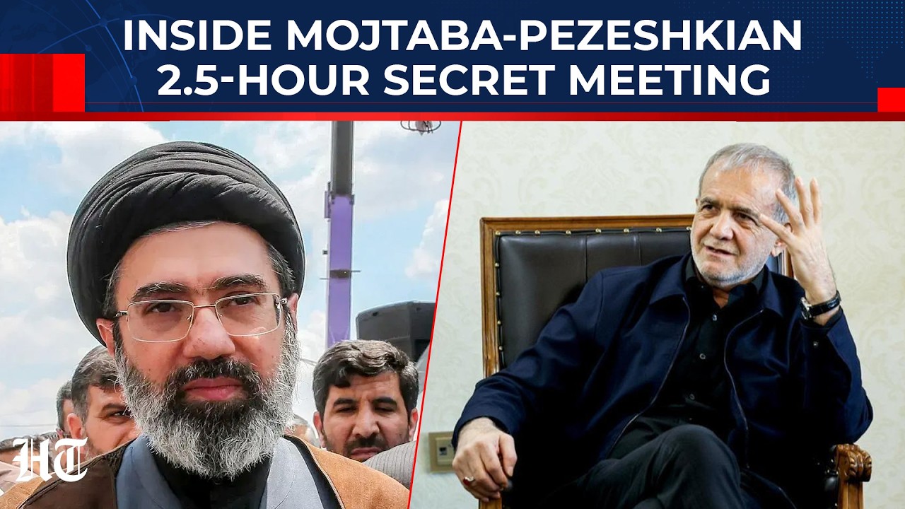 Trump i Bibi uważnie obserwują spotkanie Mojtaby Chameneiego z Pezeshkianem w rzadkich tajnych ro...