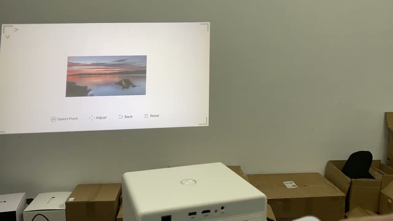 BYINTEK PLATO How to set manual corner keystone correction for the T5 projector