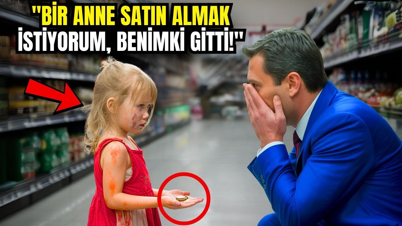 Fakir kız markete bir madeni parayla girer: 