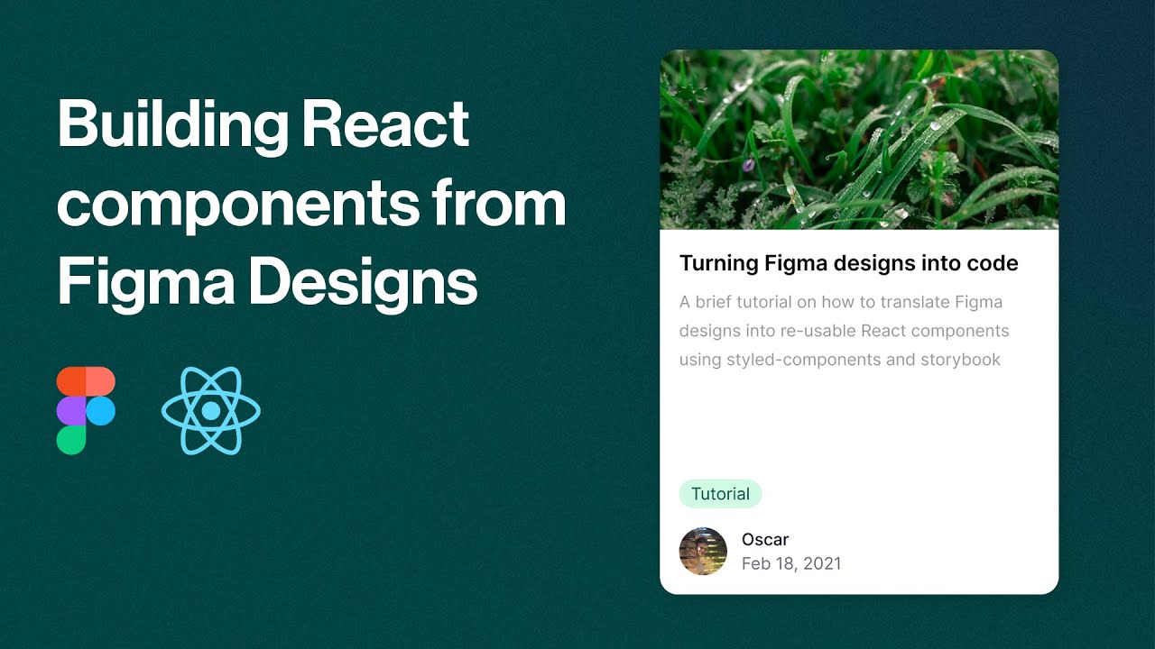 Converting Figma designs into React Components with Styled Components and Storybook