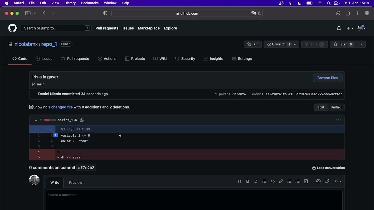 Usa Git y Github en RStudio