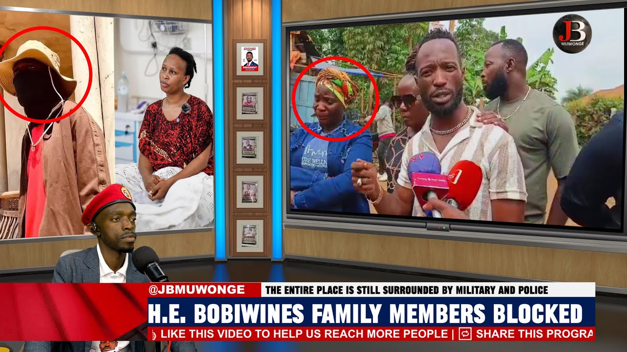 LIVE from Magere: H.E Bobi Wine's Family Memebrs Blocked From Accessing his Home.