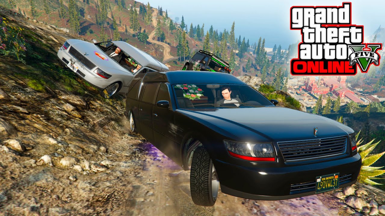 ¡SUBIENDO COCHES FÚNEBRES AL MONTE CHILIAD! - Familia FALEX | GTA V ONLINE