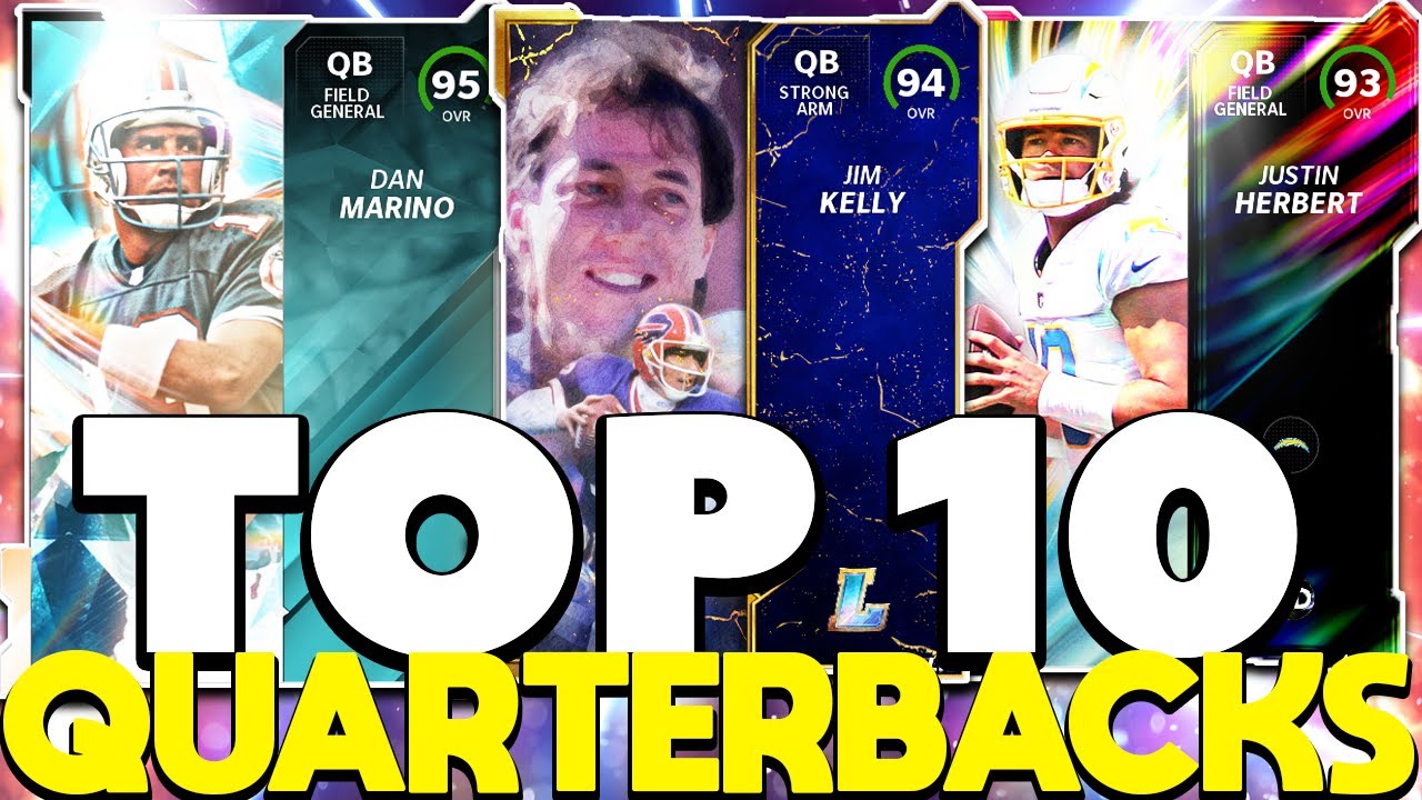 TOP 10 QUARTERBACKS *UPDATED* INSIDE MADDEN 22 ULTIMATE TEAM!