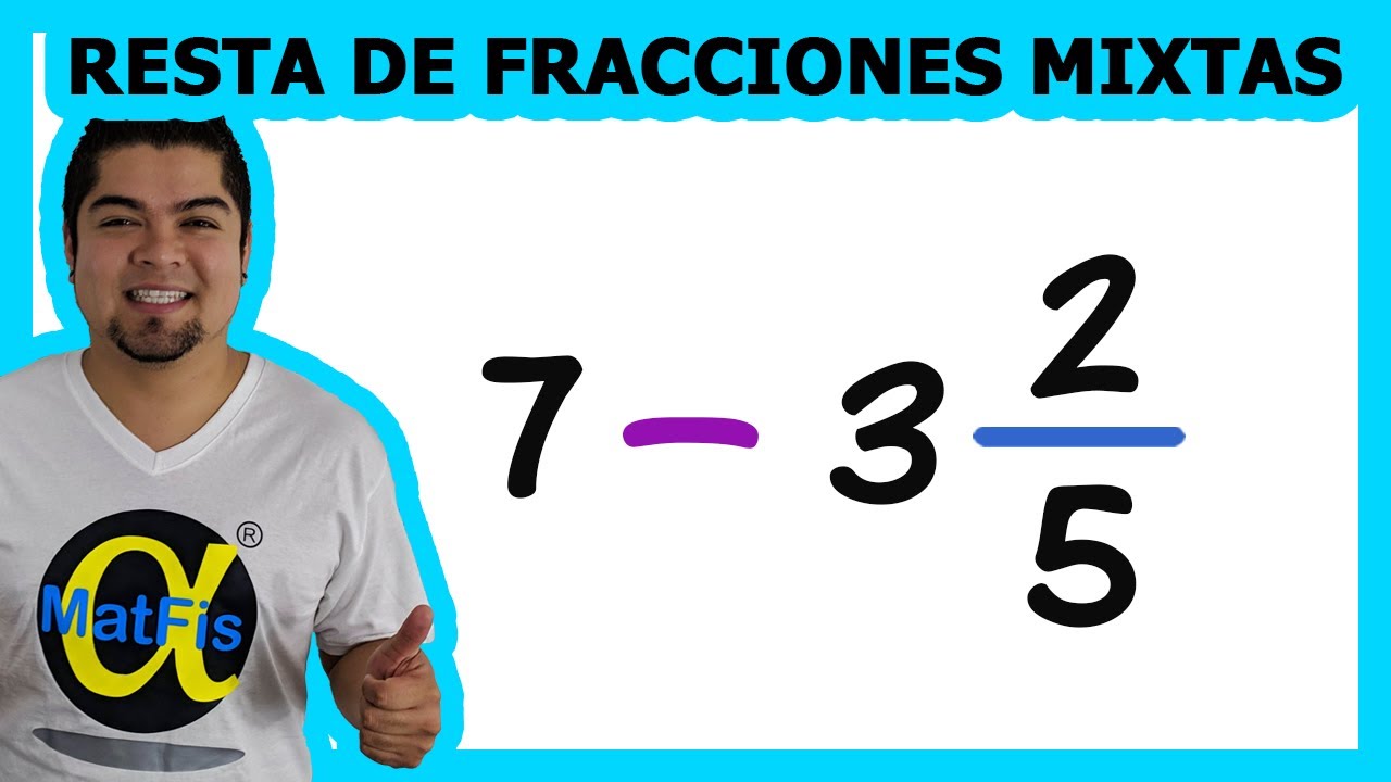 Restar a un entero una fracción mixta | Aritmética - Alfa Matfis