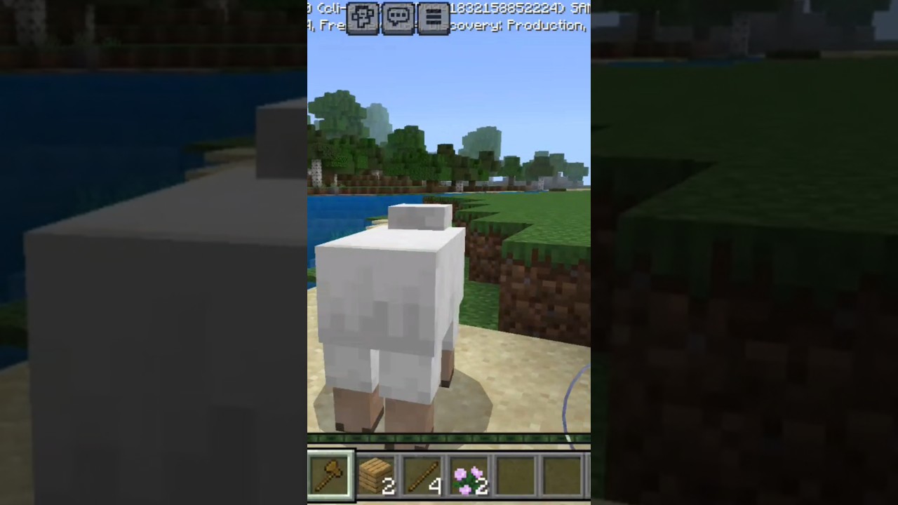 Minecraft Goat 🐐 #minecraft #minecraftpe #minecraft100day #gaming #minecraftmemes #minecraftshorts