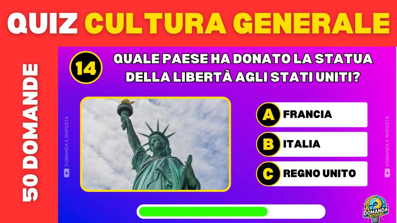 Quiz di Cultura Generale 2025 sfida #2 | Quanto Ne Sai? 🔥