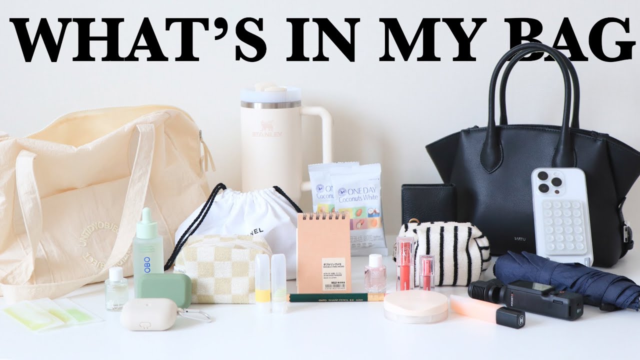 꿀템 대방출 왓츠인마이백 🛒🩶 30대 직장인 & 대학생 모여모여! what’s in my bag 👜 + 데일리백 추천