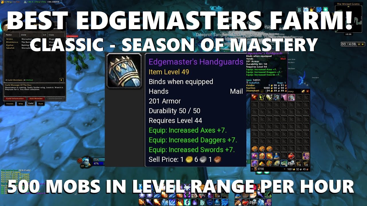 Best Edgemaster Farm in Classic Season of Mastery