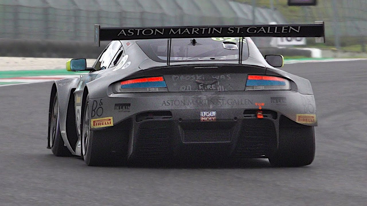 The 6.0 V12 powered Prodrive's Aston Martin Vantage GT3 sounds incredible with Unrestricted exhaust!